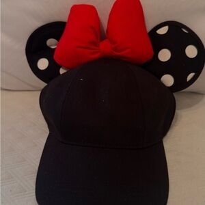 Disney Black and Red Minnie Mouse Hat